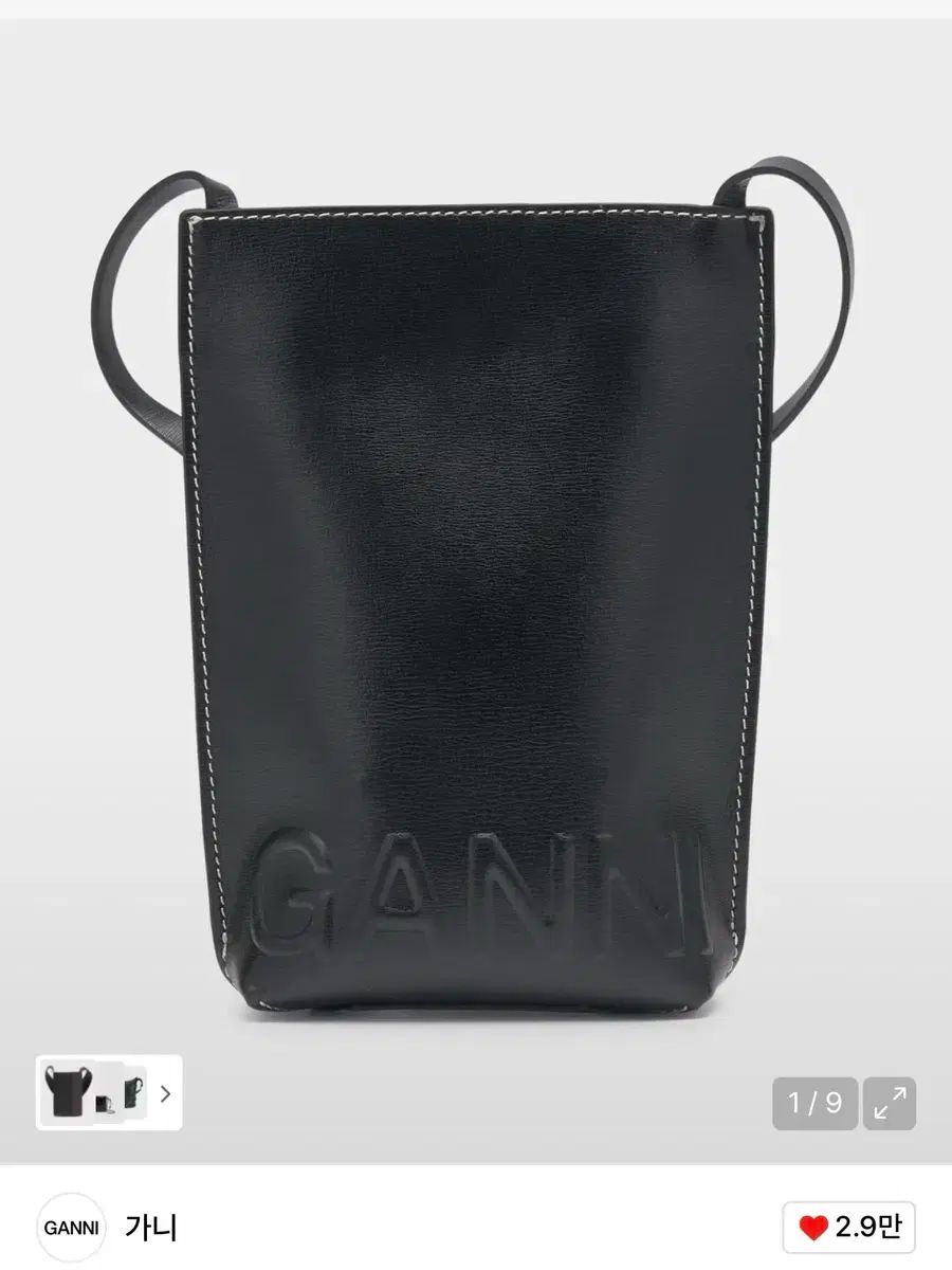 ガニー レディース ミニ バナー クロスバック ブラック