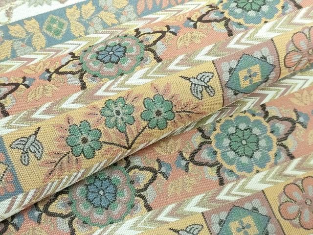 平和屋本店□極上 本場筑前博多織 草木染 手織工房 染匠：小森久 両面