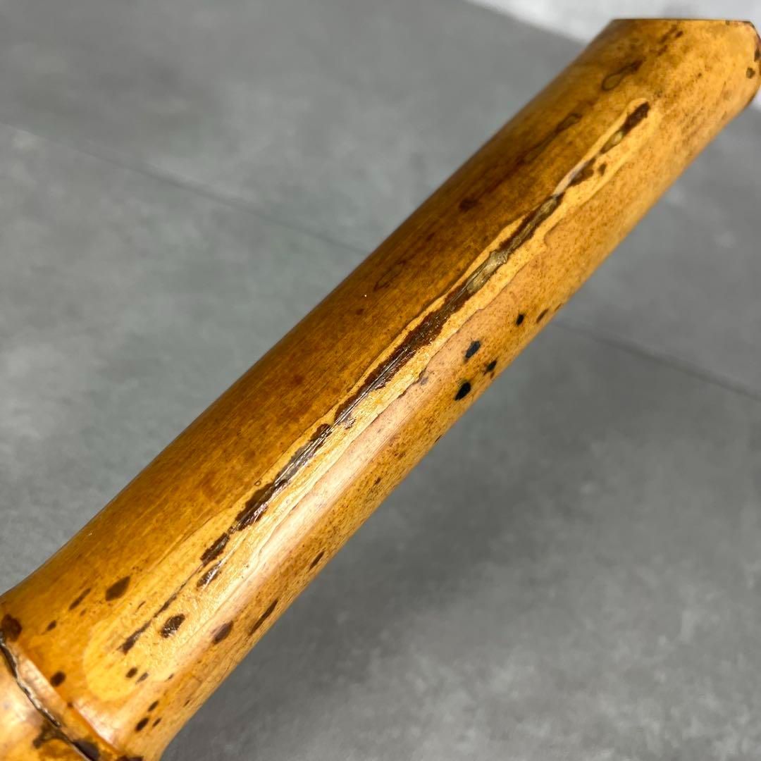 竹製 尺八 琴古流 バチ型 1尺6寸 5孔 2分割 漆 和楽器 25M9250TR0005