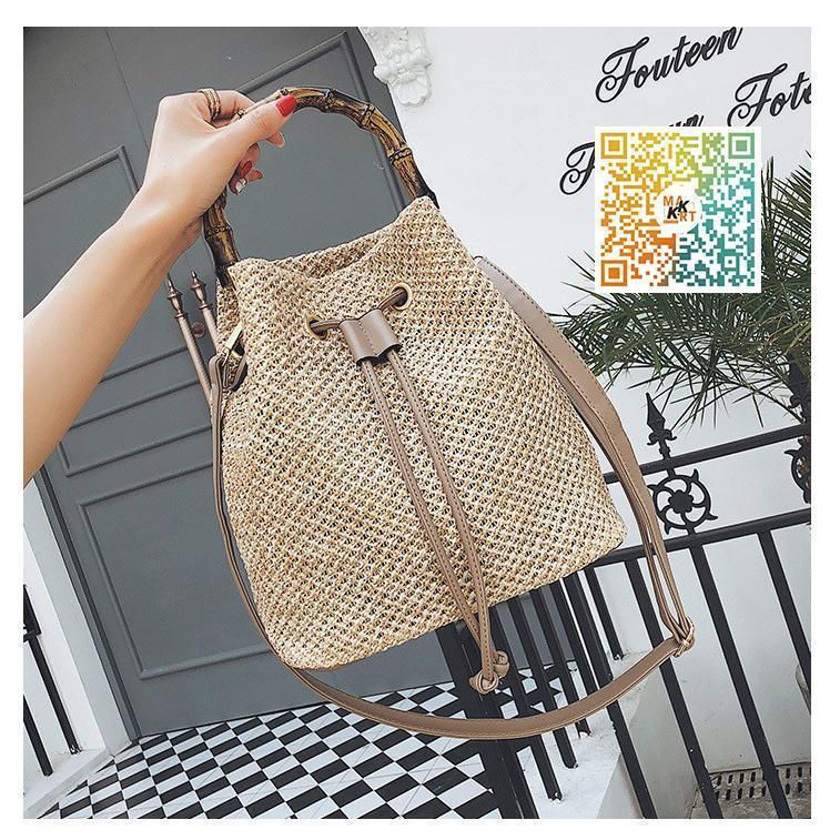 かごバッグ レディース ショルダーバッグ 斜めがけ 麦わらバッグ