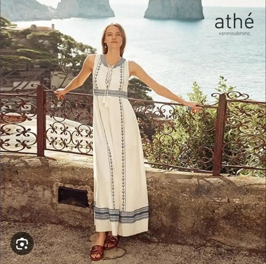 ヴァネッサ ブリューノ アッテ 2021 刺繍 ロング丈ワンピース Sサイズ