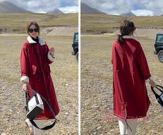 裏ボアコート ロングコート