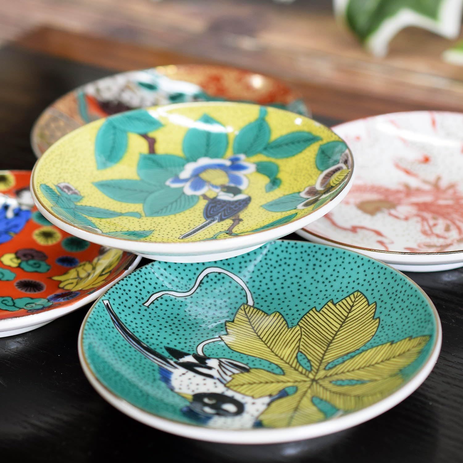【人気商品】取り皿 和食器 陶器 時代絵 5枚組 日本製 小皿 九谷焼 食器 おしゃれ セット お皿