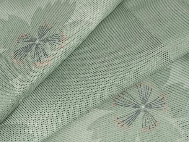 平和屋着物＊夏物 小紋 絽 桜 洗える着物 AABB5848st