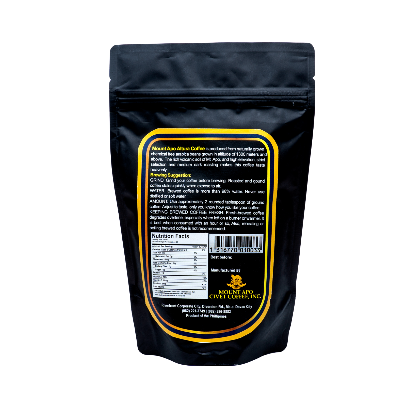 コーヒー 250g粉 高級アラビカ種 Altura Honey-1