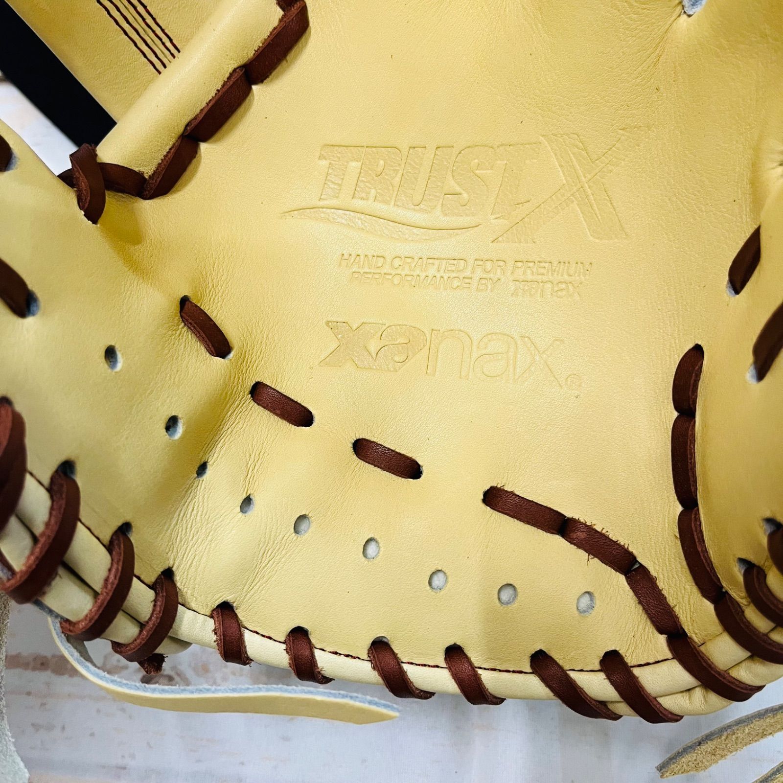  ザナックス 硬式野球グラブ トラストエックスシリーズ 内野手用 右投 キャメル 硬式 グローブ