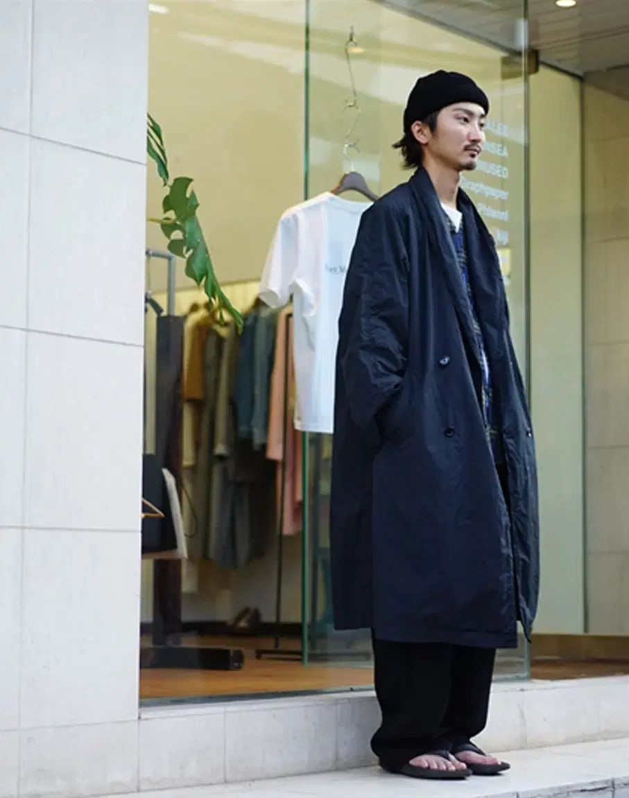 graphpaper グラフペーパー　ショールカラーコート　ネイビー　サイズ1 graphpaper グラフペーパー ショールカラーコート ネイビー サイズ1