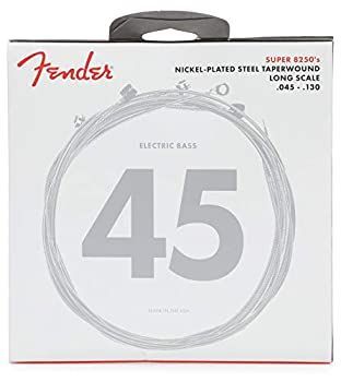 -非常に良い Fender エレキベース弦 8250 Bass Strings Nickel Plated Steel Taper Wound Long Scale 8250-5M .045-.130 ミディアム 5弦