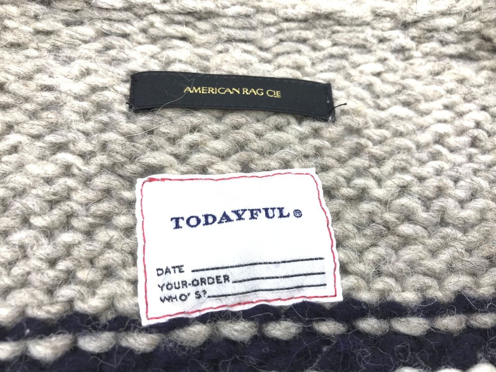 F0126 AMERICAN RAG CIE×TODAYFUL ニットカウチン - D.R.shop - メルカリ