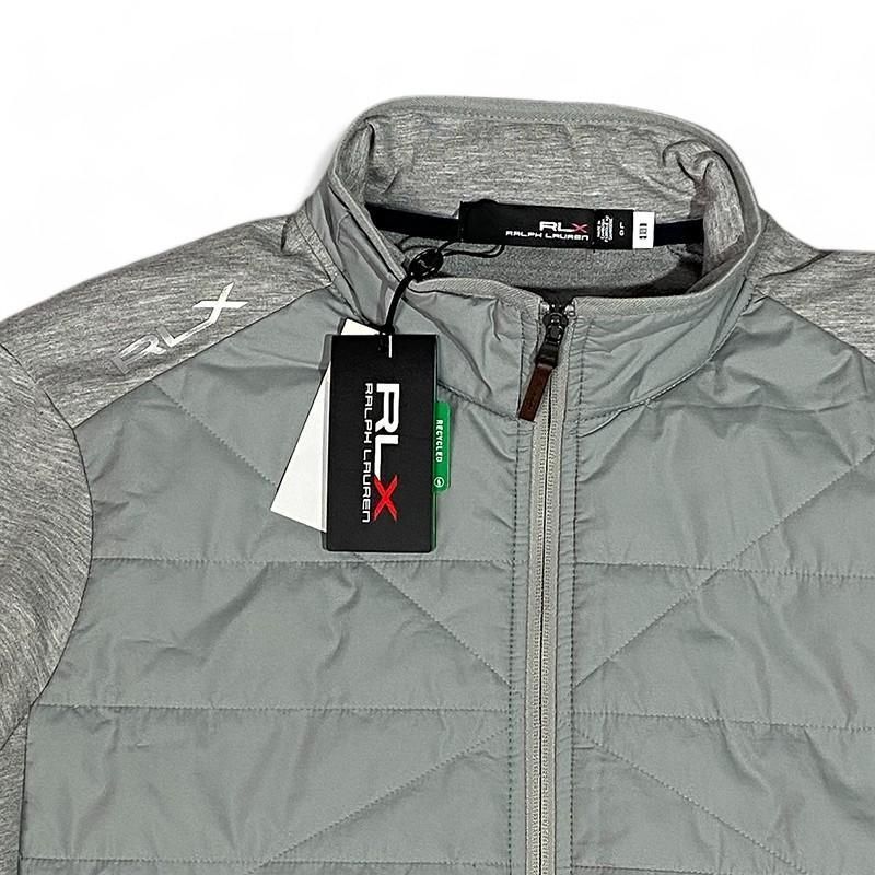 新品 RLX ラルフローレン 切替 中綿 ジャケット グレー LG ゴルフ