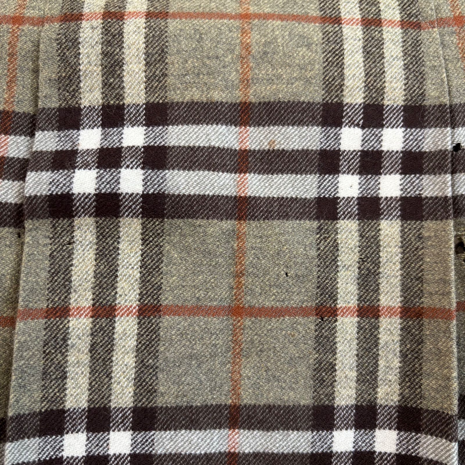 Z1559 BURBERRY バーバリー ウール ノバチェック柄プリーツスカート