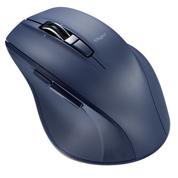 Digio2 Bluetooth 高速スクロール静音マウス 5ボタン BlueLED MUS-BKF165NB ネイビー