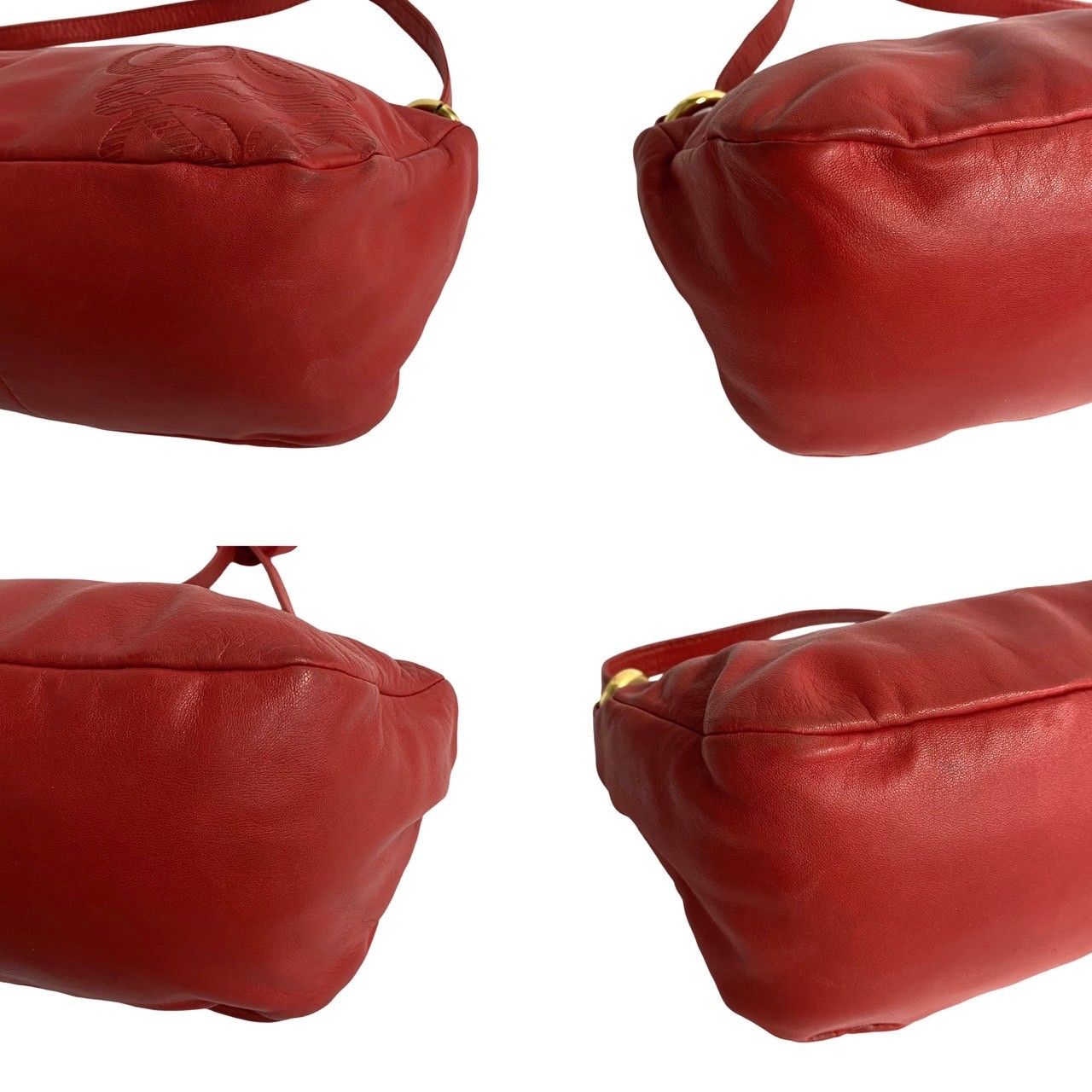 極 美品 希少品 LOEWE ロエベ アナグラム ロゴ ナッパレザー 本
