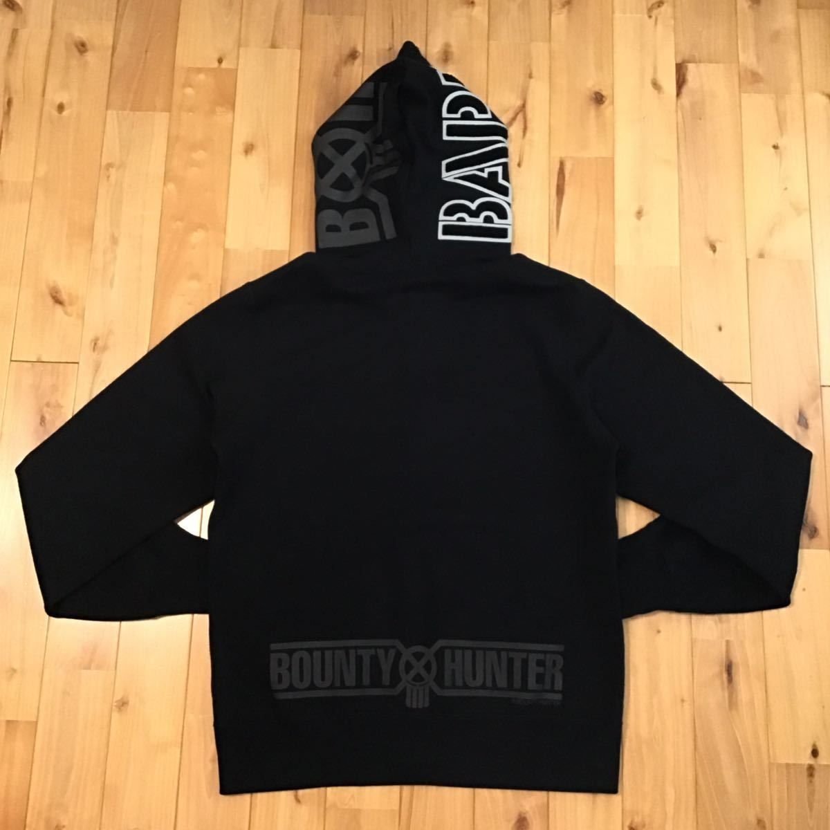 ☆XL☆ BOUNTY HUNTER × BAPE shark full zip hoodie シャーク