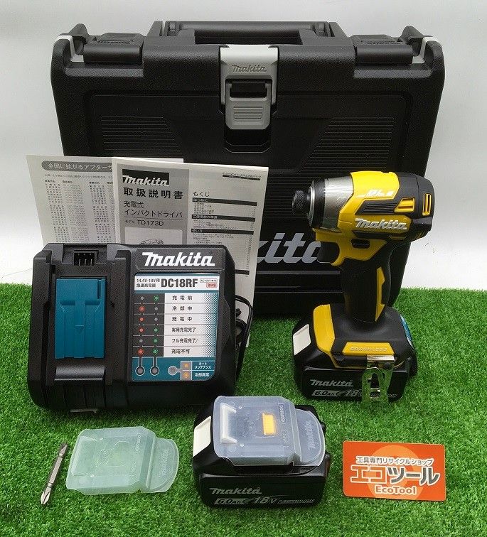 【未使用】Makita/マキタ 18v充電式インパクトドライバ TD173DGXFY[フレッシュイエロー/Fresh Yellow] [ITK5HKGHX9GU][エコツール岡崎岩津店]