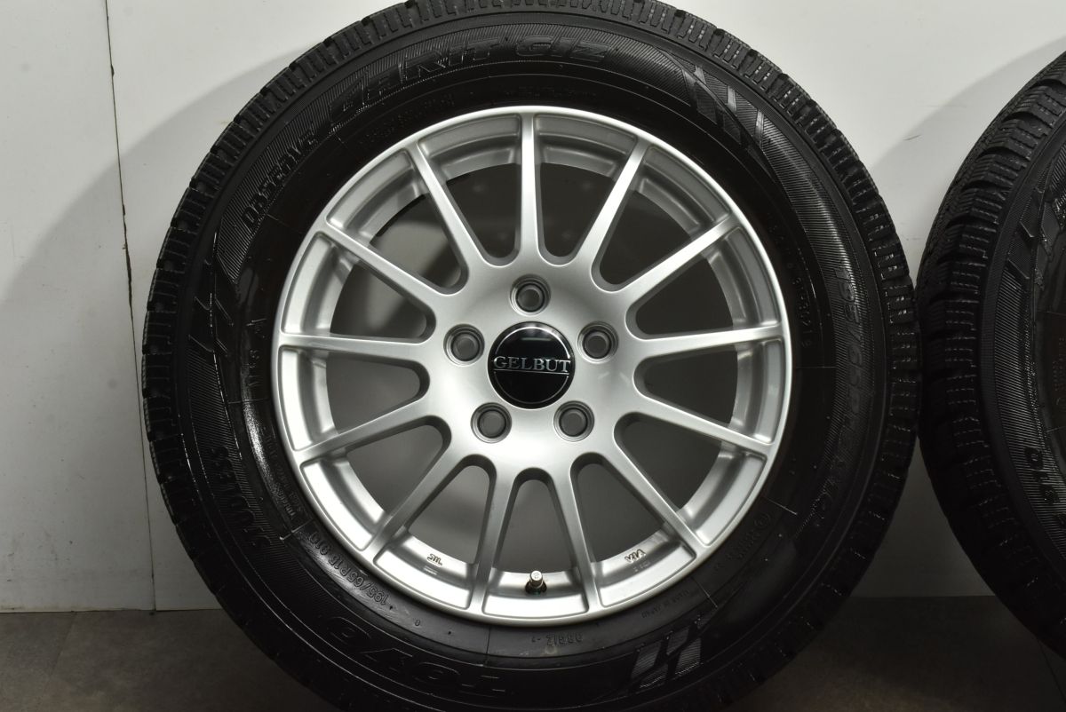 バリ溝 GELBUT 15in 6J 43 PCD112 トーヨー オブザーブ ガリット GIZ 195|65R15 VW ゴルフ アウディ A3 スタッドレス FFCRYSTALESIA_COM