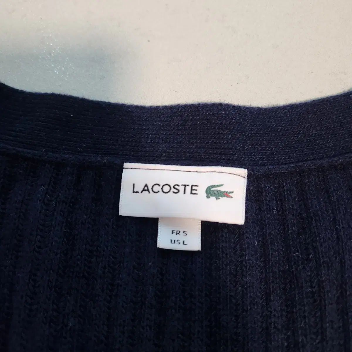 ラコステ ゴージ ウール ネイビー カーディガン WWW_NOITHATQUANGTHANH_NET