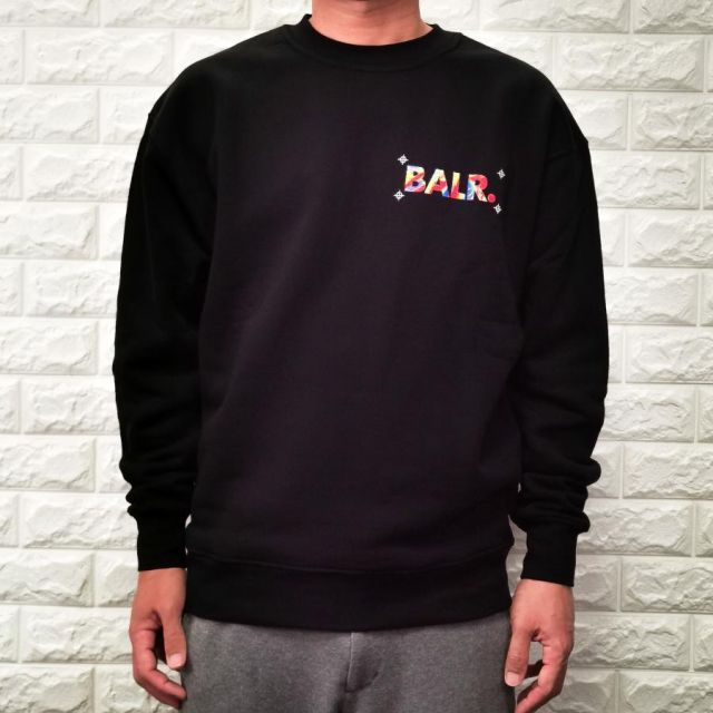 BALR. ボーラー メンズ 裏起毛 スウェット トレーナー Brand Crew Neck