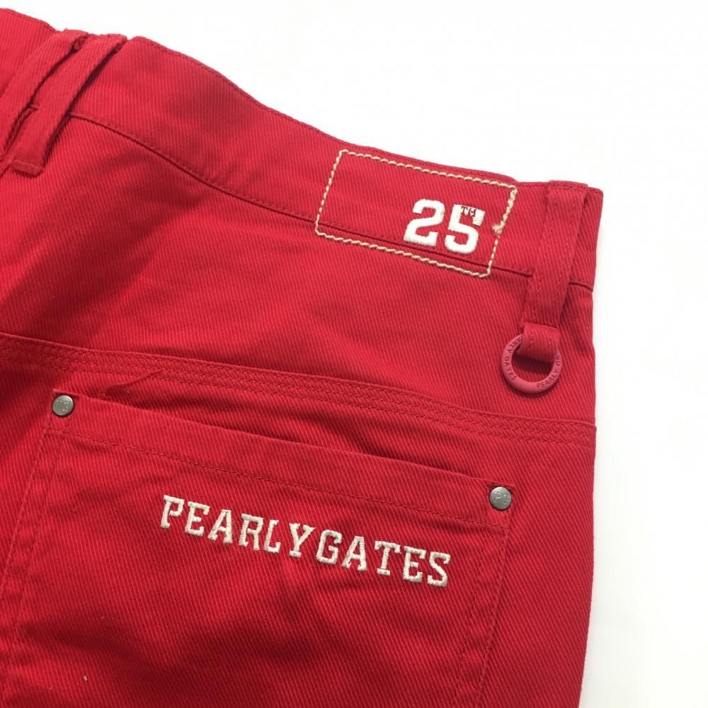 【美品】Pearly Gates 25周年記念パンツ サイズ5 Pearly Gates ゴルフパンツ 25周年記念 レッド サイズ5 - メルカリ