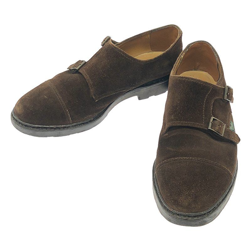 Paraboot / パラブーツ | ウィリアム スエード ダブルモンク シューズ | 9.5 | ダークブラウン | メンズ