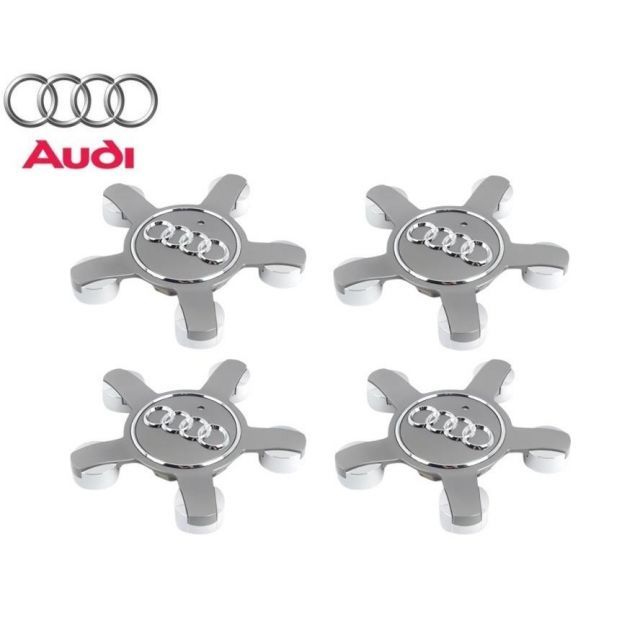正規純正品 AUDI アウディ A3 S3 8P 8V A4 S4 8K Q3 8U Q5 8R ホイールキャップ センターキャップ ハブキャップ 4個 8R0601165 8R0-601-165
