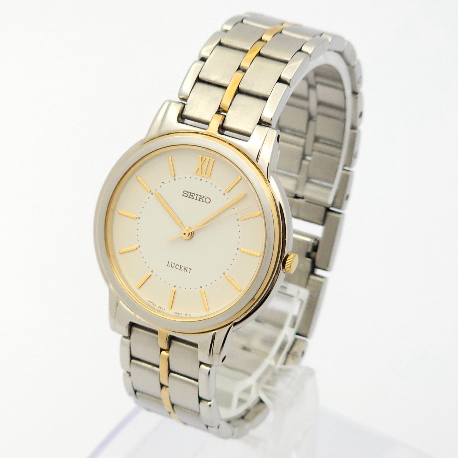 ☆美品 SEIKO セイコー ルーセント 5E21-6E90 QZ 動作品 コンビ