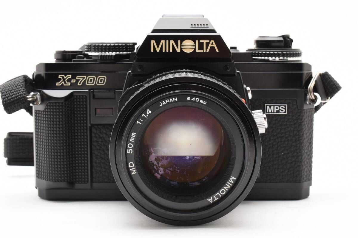 Minolta ミノルタ X-700 MD 50mm f/1.4 美品 完動品 ☆美品☆ミノルタ MINOLTA X-700 MPS MD 50mm F1.4 ブラック