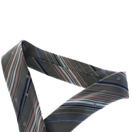 中古】 ルイヴィトン LOUIS VUITTON ネクタイ グレー シルク 100