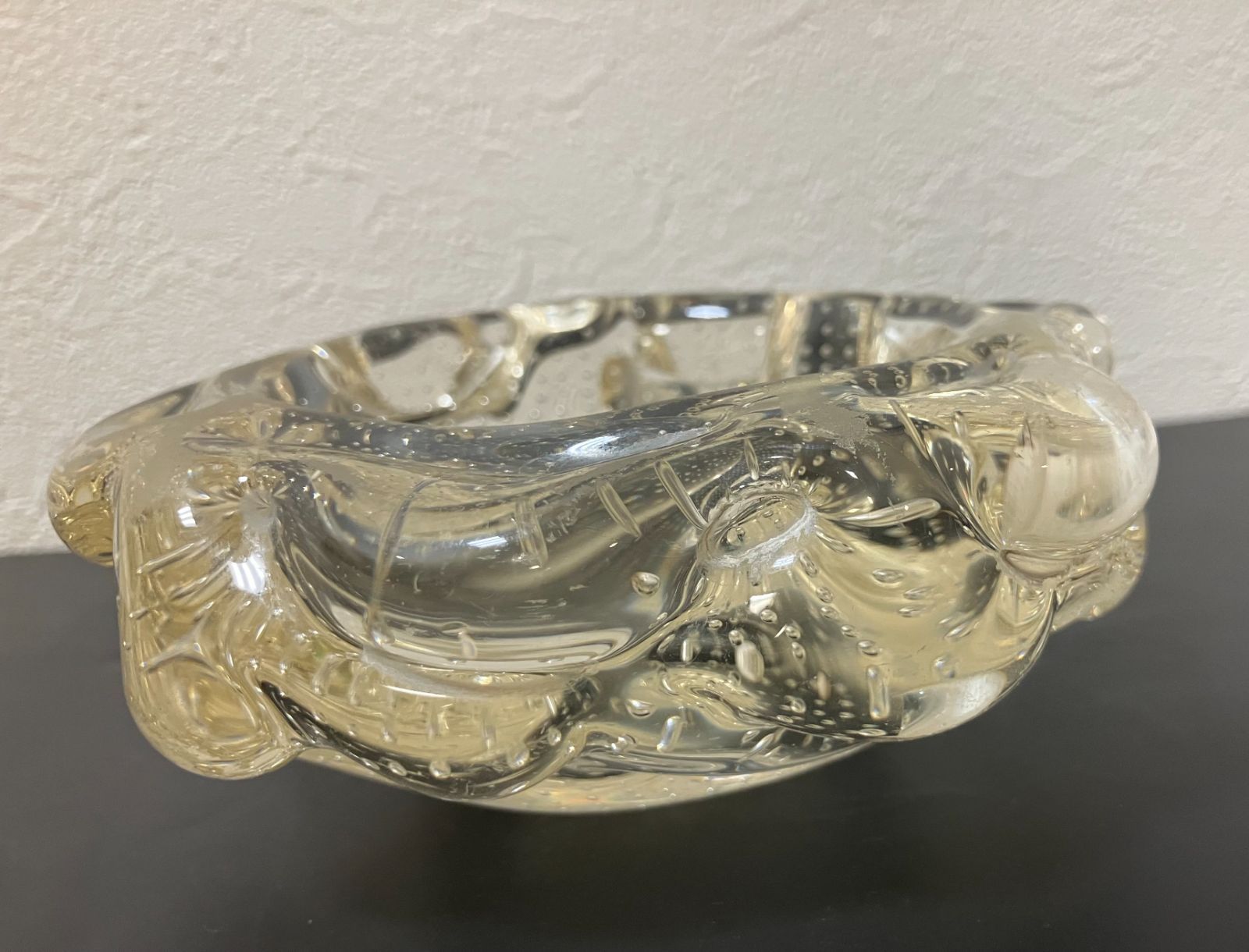 昭和レトロな灰皿 26247】灰皿 灰皿まとめ ガラス 気泡ガラス コレクション アンティーク