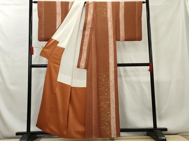 平和屋着物○訪問着 立波道長花文 金彩 正絹 逸品 AAAY0025zg （平和屋  
