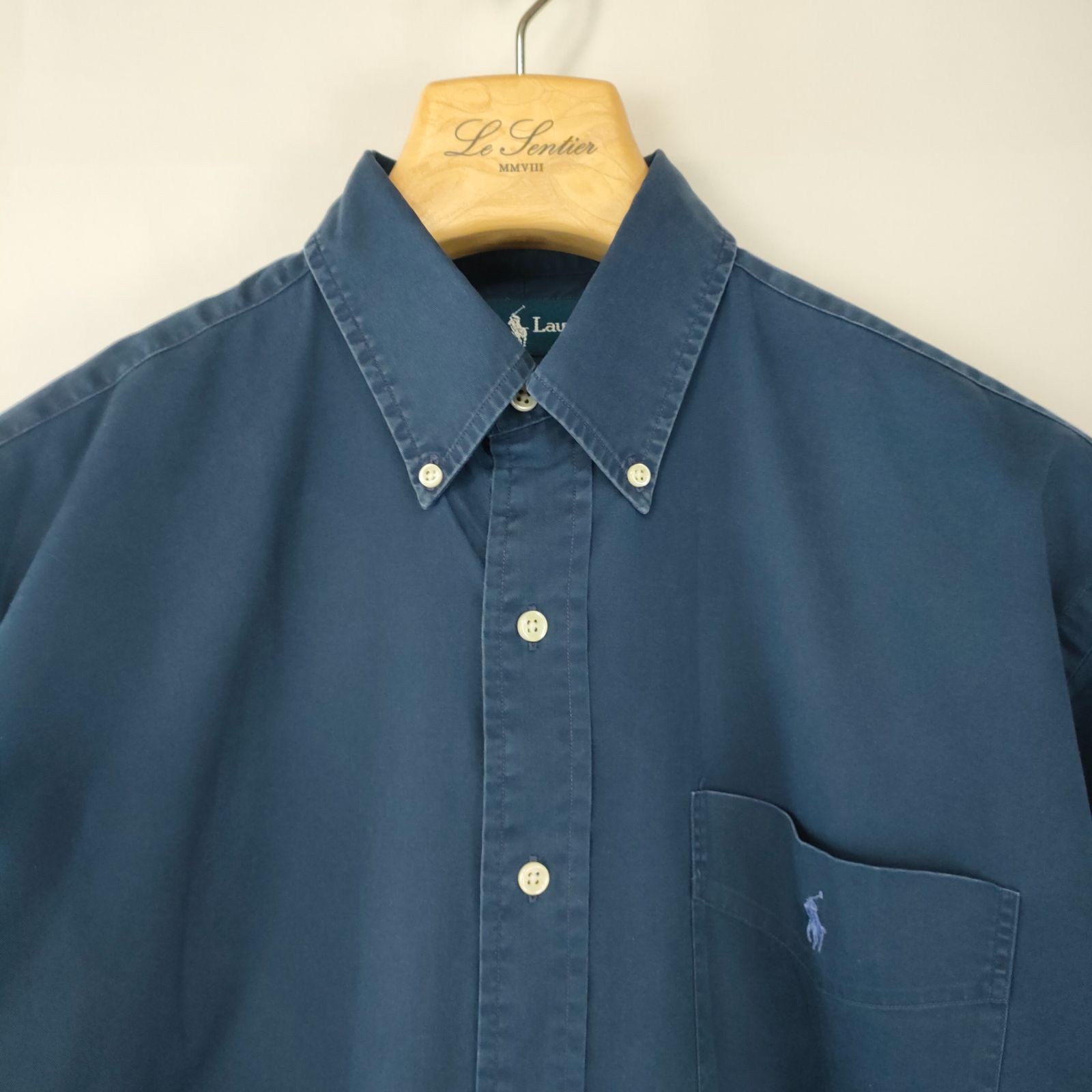 90s Ralph Lauren ネイビー 長袖ボタンダウンシャツ　BLAKE POLO RALPH LAUREN 90's ラルフローレン Polo Ralph Lauren