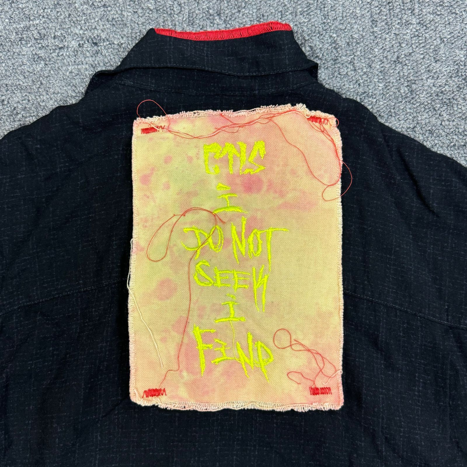 CVTVLIST リメイク刺繍アロハシャツ 半袖シャツ オープンカラー