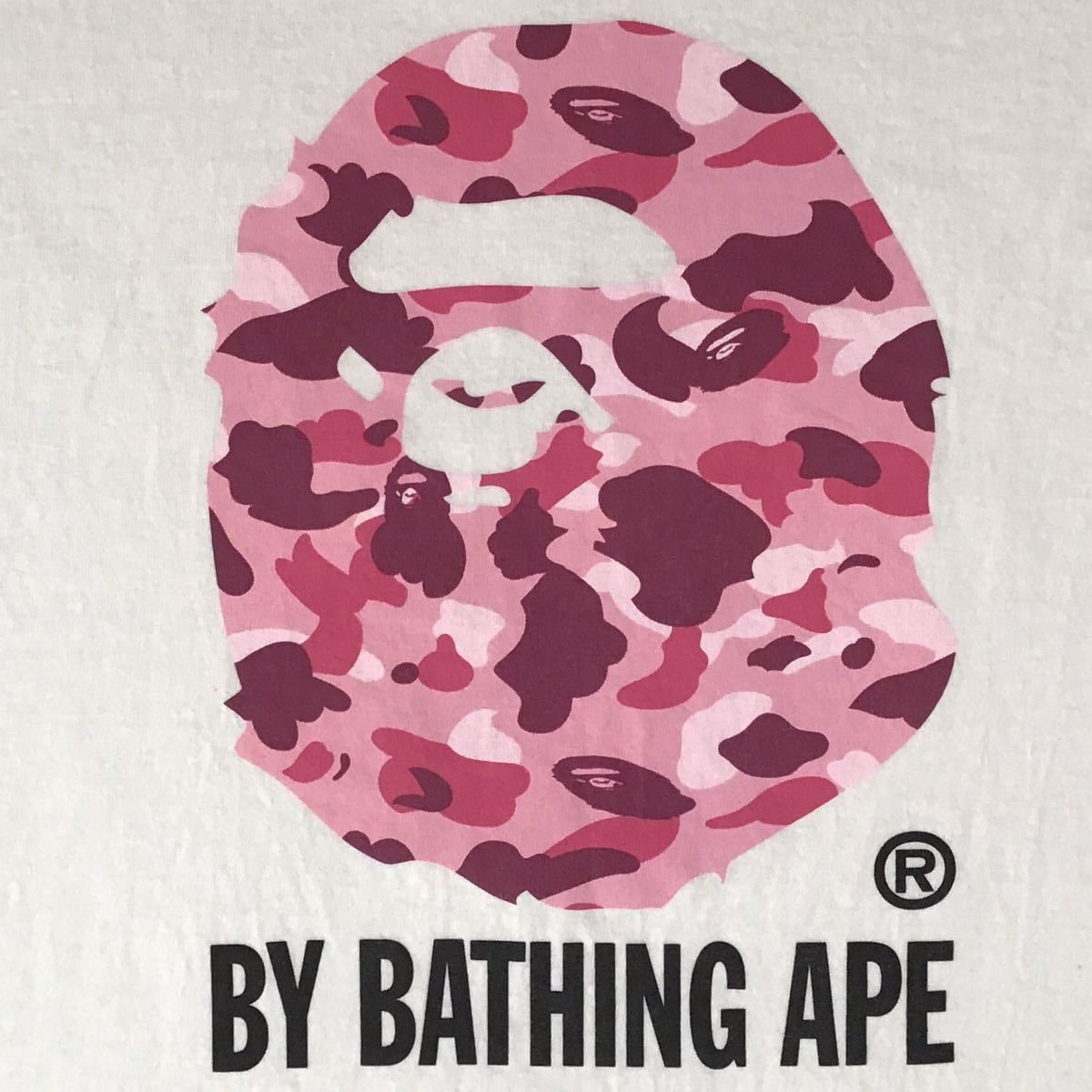 Pink camo APE HEAD Tシャツ Lサイズ a bathing ape BAPE エイプ