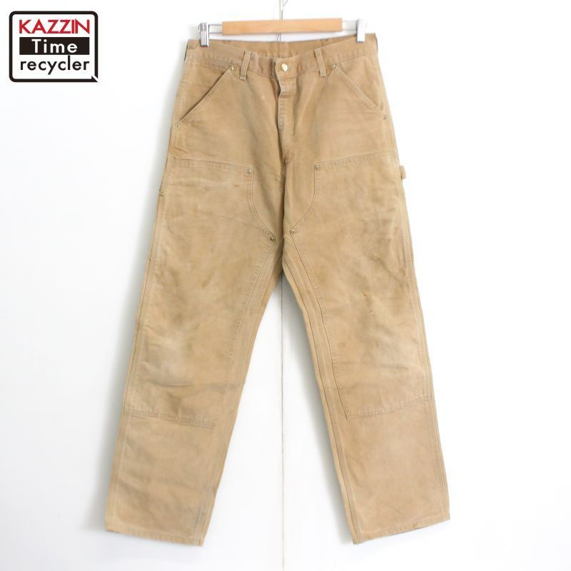 90s Carhartt ダブルニー ダック ペインターパンツ メンズ 表記33×34サイズ
