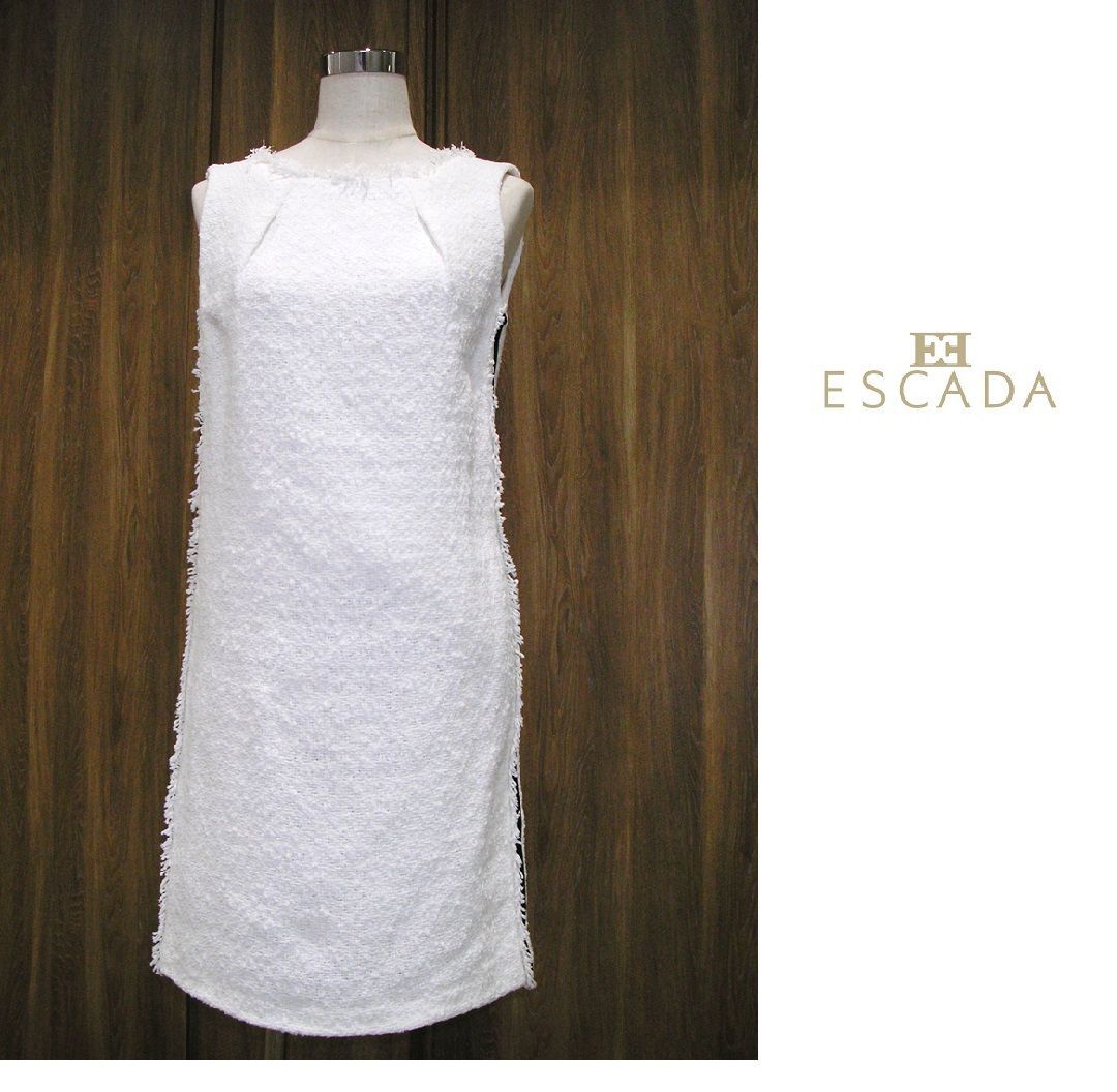 新品】ESCADA（エスカーダ）コットン94％ ホワイト フォーマル