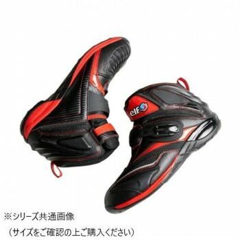 elf エルフ モーターサイクルシューズ シンテーゼ15 メッシュ ブラック|レッド 27.5cm EL015-BK|RD-275