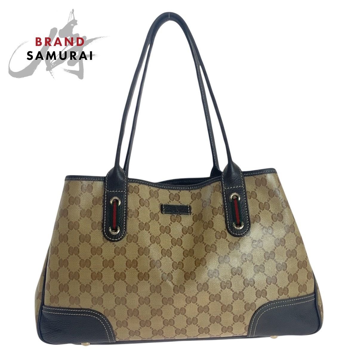 GUCCI グッチ シェリーライン GGクリスタル ベージュ ブラウン 