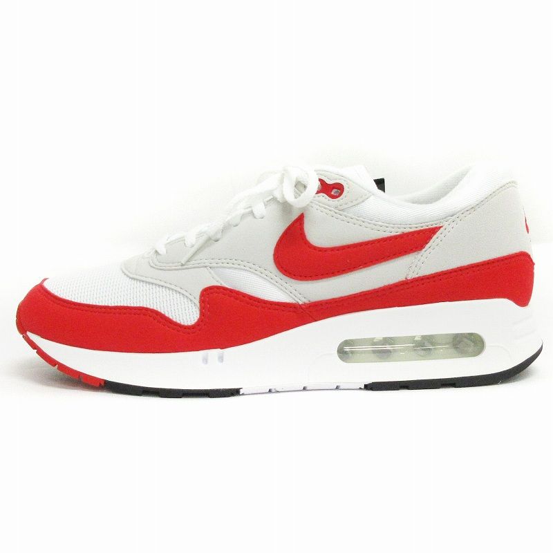 ナイキ NIKE タグ付き エアマックス1 AIR MAX1 ’86 OG Big Bubble Red スニーカー DQ3989-100 ホワイト レッド 27cm