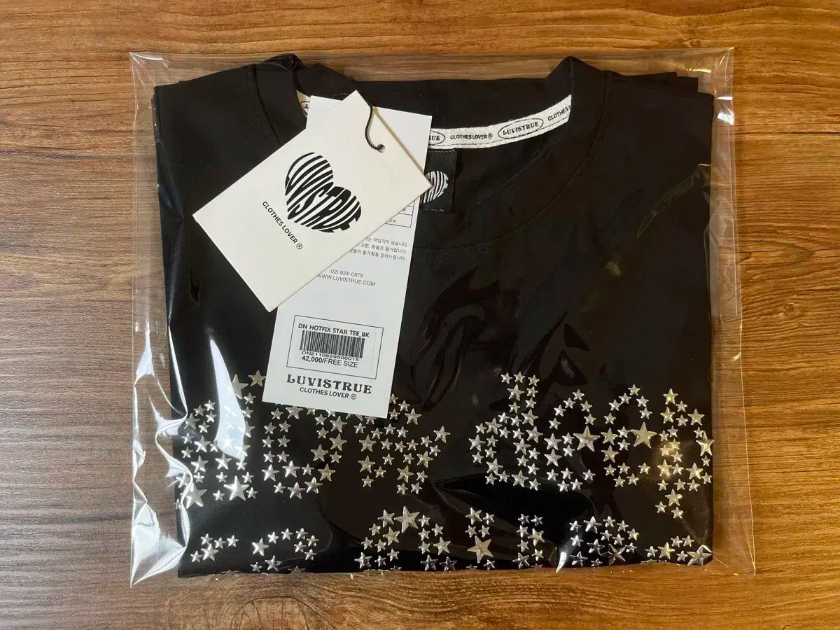 [LUV IS TRUE] DN HOTFIX STAR TEE 全2色 LUVISTRUE(ラブイズトゥルー) クロップド Tシャツ DN HOTFIX