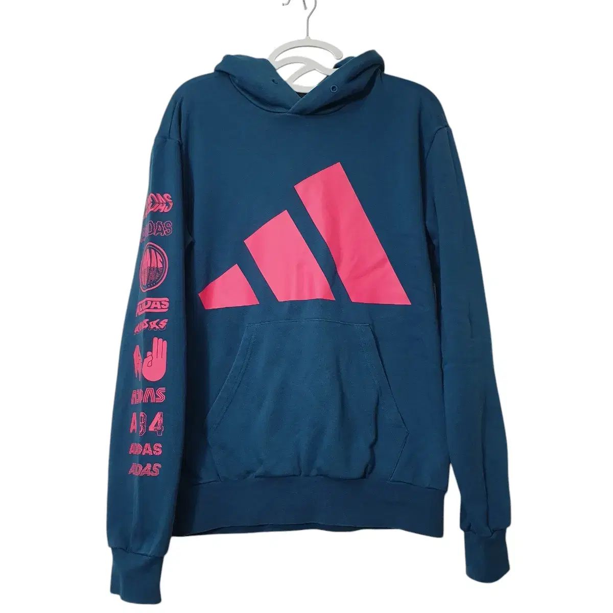 【雷市場（ポンジャン）商品韓国直送】 (測定 M 95 ） adidas(アディダス) ユニーク フード付きTシャツ