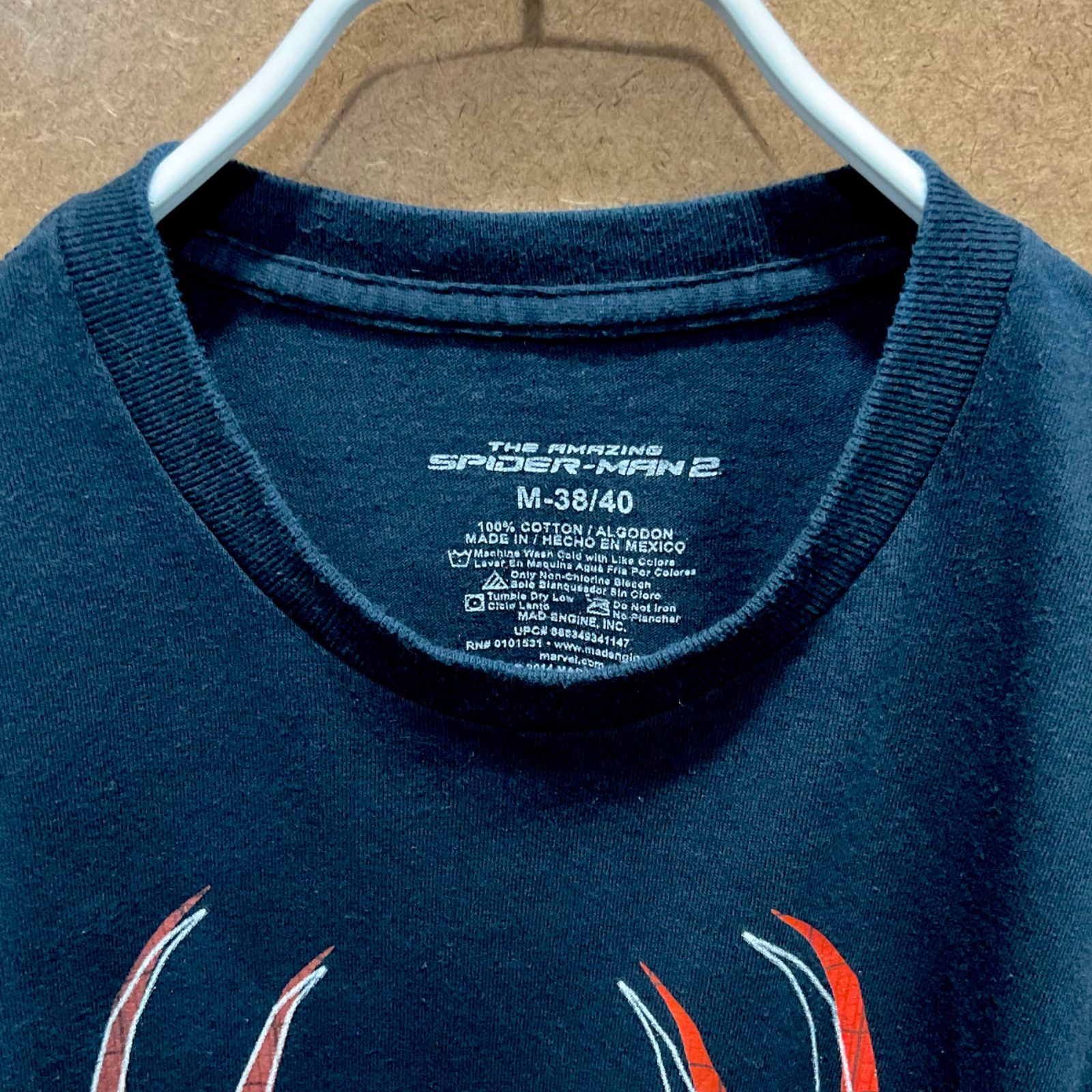 US古着 スパイダーマン2 SPIDER-MAN2 ムービー マーベルMARVEL半袖t 