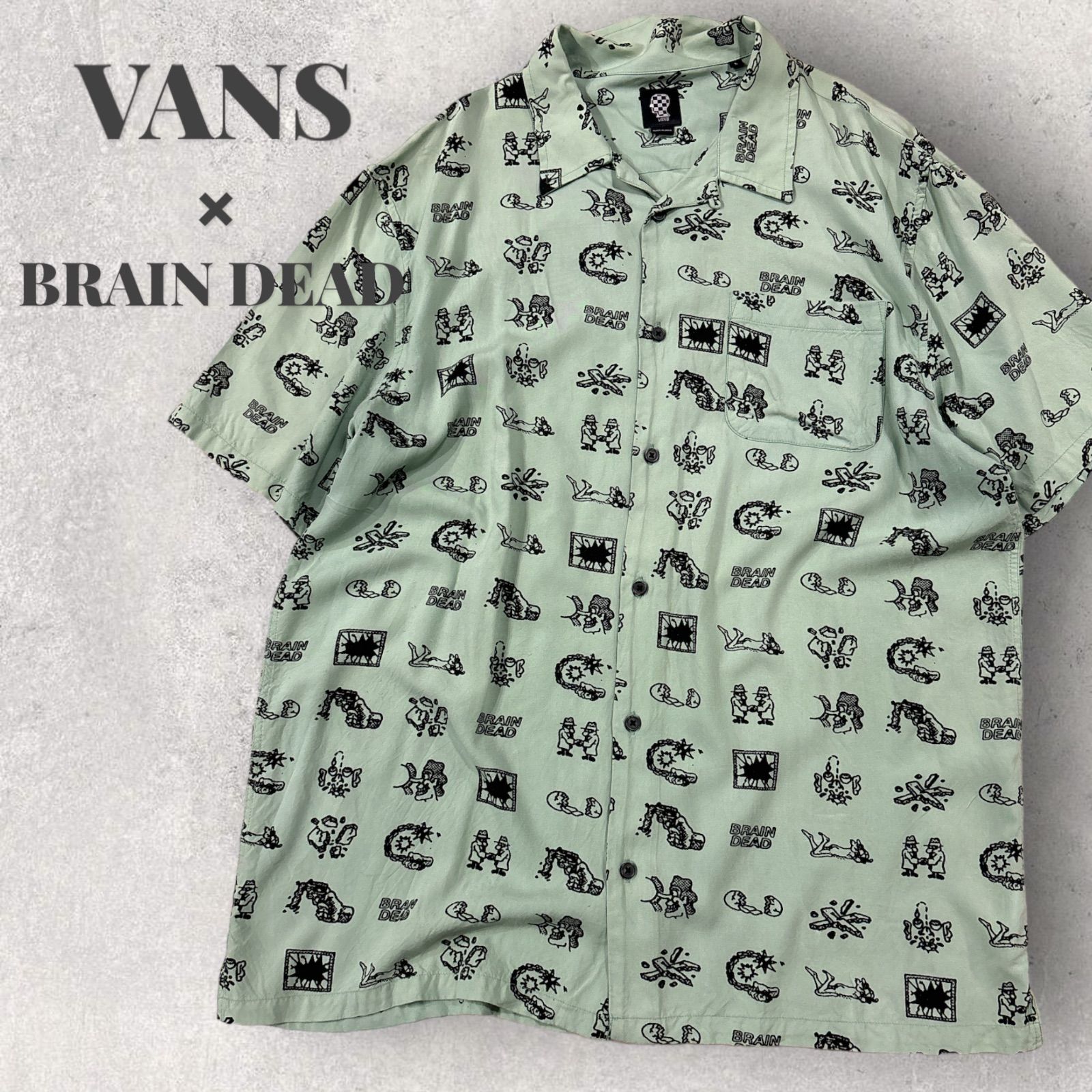 brain dead アロハシャツ半袖シャツ brain dead アロハシャツ半袖シャツ