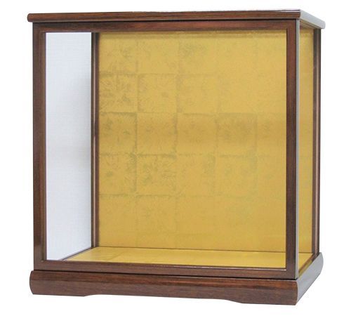 五月人形 日本人形ケース 幅 間口29.5cm 奥行24cm 高さ30cmケヤキ塗り 兜飾り