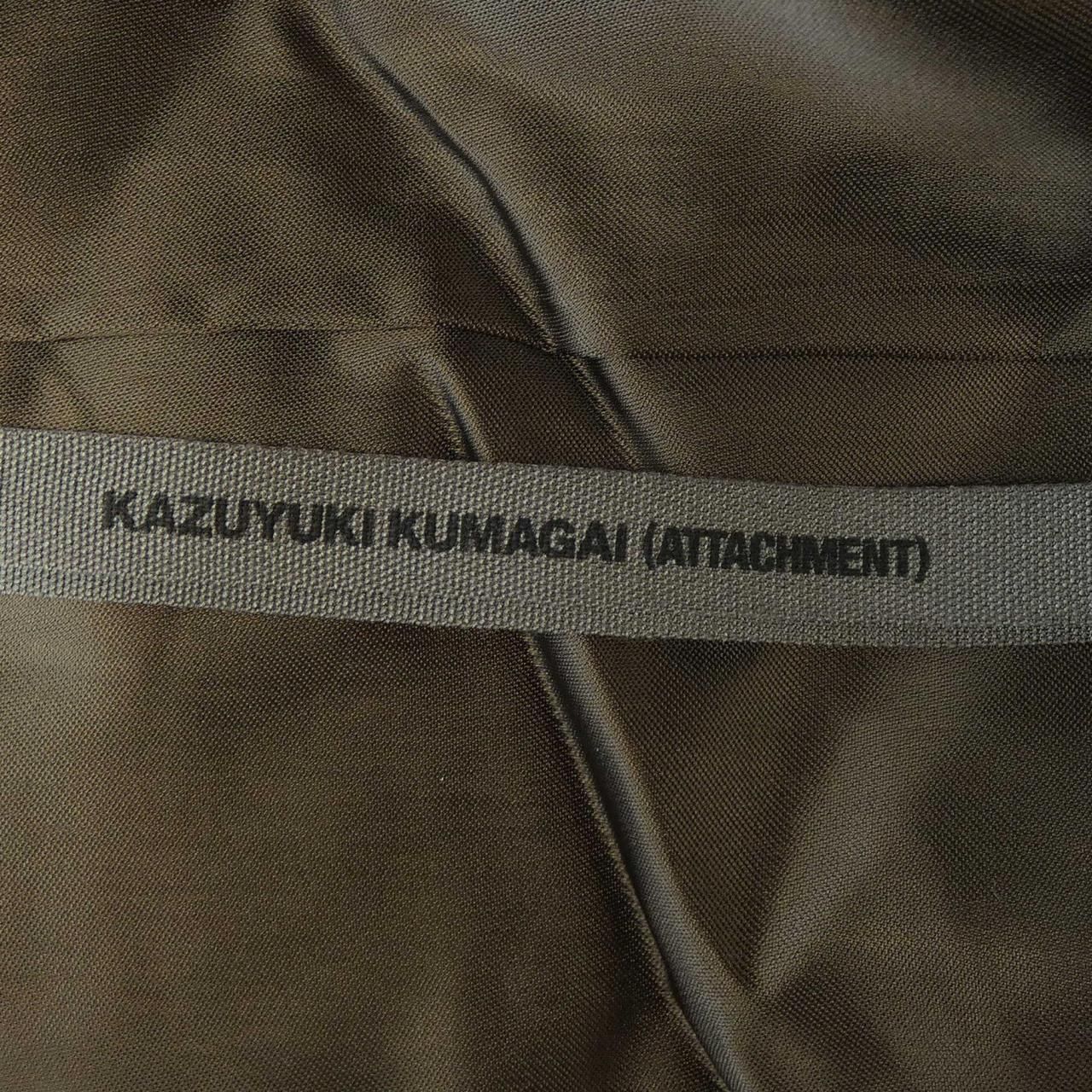 【超美品】ATTACHMENT KAZUYUKI KUMAGAI コート KAZUYUKI KUMAGAI ATTACHMENT ブラック コート KAZUYUKI KUMAGAI