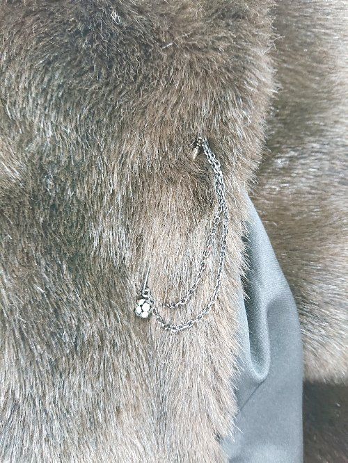 ◇ COMME des GARCONS コムデギャルソン フェイクファー ポンチョ