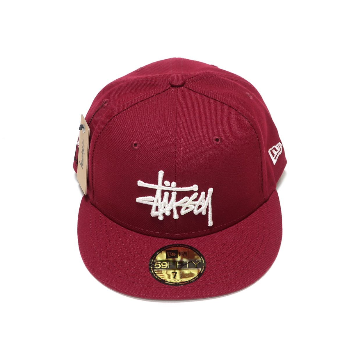 22FW STUSSY AUTHENTIC NEW ERA CAP CARDINAL 7 1/4 (57.7cm) 1311038