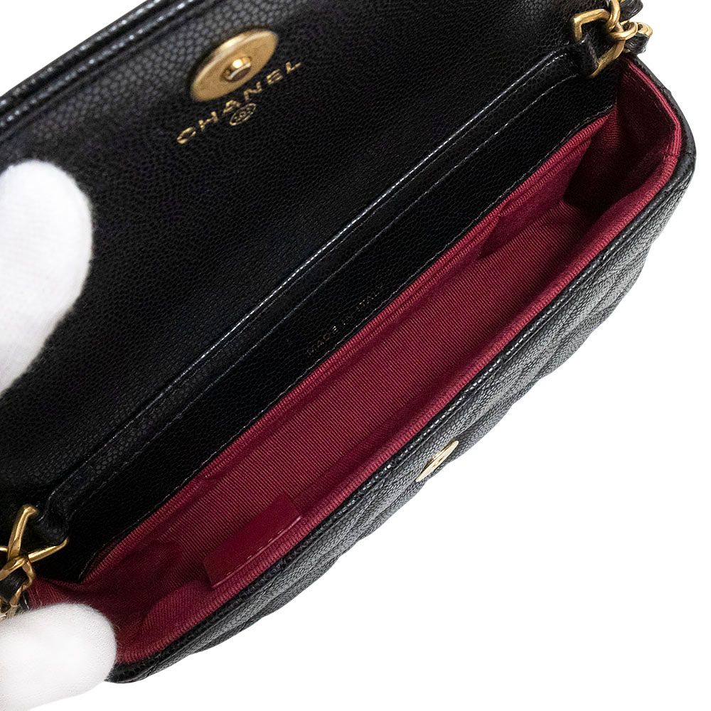 シャネル マトラッセ フラップ キャビアスキン ブラック ゴールド金具 楽天市場】≪Brand new≫ CHANEL Long Flap Walette Black Gold