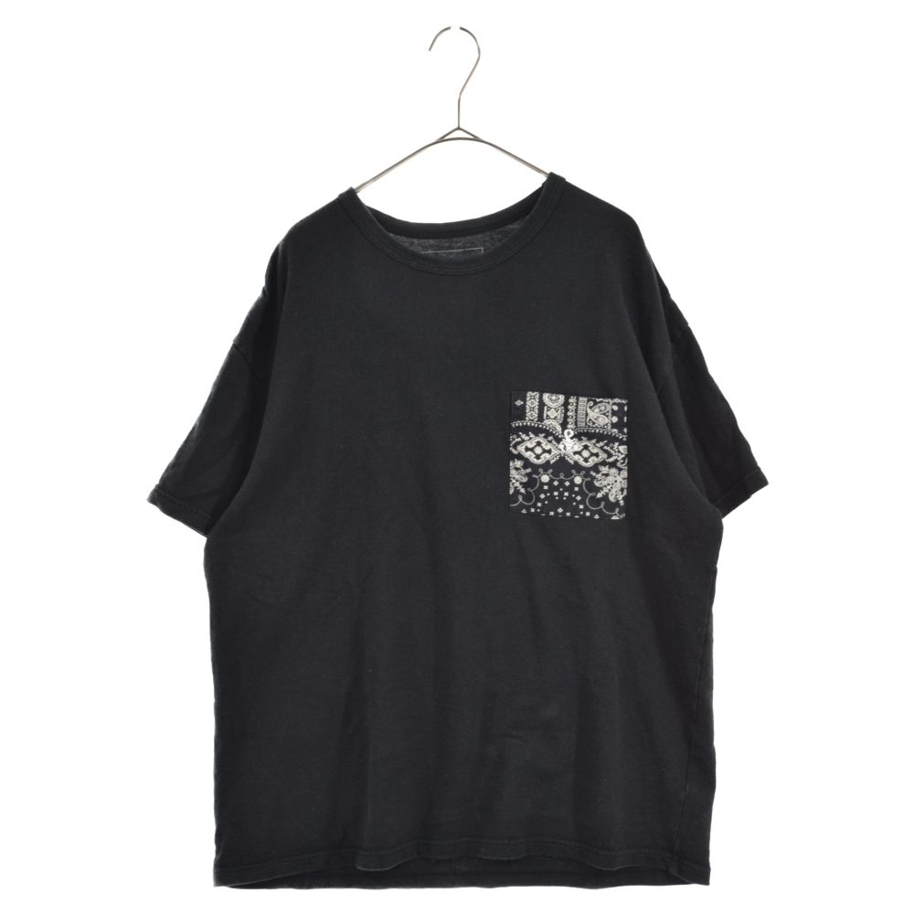 SOPHNET. (ソフネット) 21SS バンダナ柄ポケット付き半袖Tシャツ SOPH-210044 ブラック - メルカリ