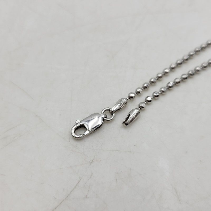 中古品】AVALANCHE アヴァランチ 925 CUT BALL CHAIN NECKLACE