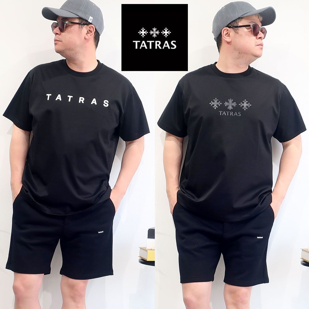 TATRAS■タトラス ロゴ パセコ コットン 半袖TEE TATRAS - PACECO (パセコ) / フロント ブランドロゴ クルー